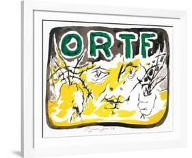 Soutien à l'ORTF-Edouard Pignon-Framed Premium Edition