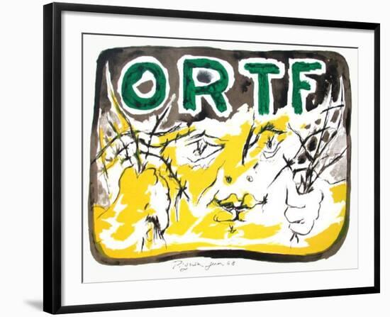 Soutien à l'ORTF-Edouard Pignon-Framed Premium Edition