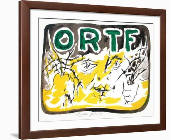 Soutien à l'ORTF-Edouard Pignon-Framed Premium Edition