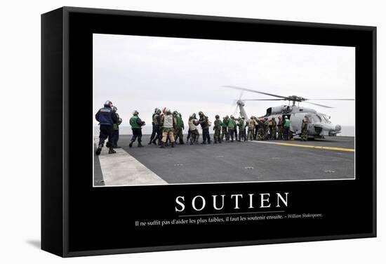 Soutien: Citation Et Affiche D'Inspiration Et Motivation-null-Framed Stretched Canvas