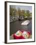 Souvenir Clogs and Canal, Amsterdam, Holland, Europe-Frank Fell-Framed Photographic Print