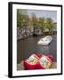 Souvenir Clogs and Canal, Amsterdam, Holland, Europe-Frank Fell-Framed Photographic Print