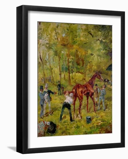 Souvenir d'Auteuil-A memory of Auteuil, 1881. Canvas on cardboard, 70 x 56 cm.-Henri de Toulouse-Lautrec-Framed Giclee Print