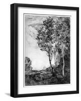 Souvenir D'Italie, C1815-1865-Jean-Baptiste-Camille Corot-Framed Giclee Print