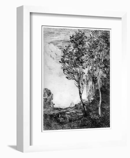 Souvenir D'Italie, C1815-1865-Jean-Baptiste-Camille Corot-Framed Giclee Print