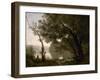 Souvenir de Mortefontaine-Jean-Baptiste-Camille Corot-Framed Giclee Print