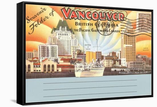 Souvenir Folder of Vancouver, British Columbia-null-Framed Stretched Canvas