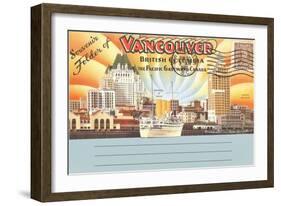 Souvenir Folder of Vancouver, British Columbia-null-Framed Art Print