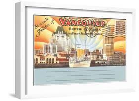 Souvenir Folder of Vancouver, British Columbia-null-Framed Art Print