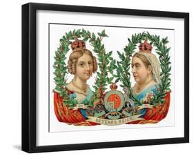 Souvenir for Queen Victoria's Golden Jubilee, 1887-null-Framed Giclee Print