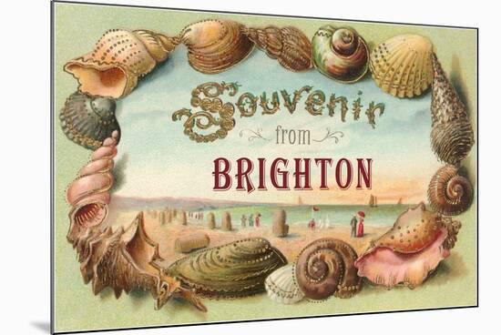 Souvenir from Brighton, England-null-Mounted Art Print