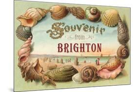 Souvenir from Brighton, England-null-Mounted Art Print