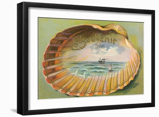 Souvenir from... Clam Shell-null-Framed Art Print