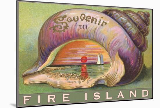 Souvenir from Fire Island, New York-null-Mounted Art Print