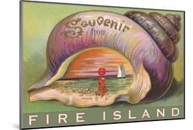 Souvenir from Fire Island, New York-null-Mounted Art Print