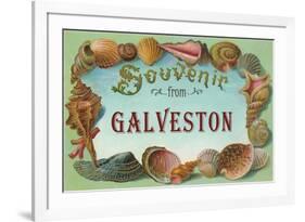 Souvenir from Galveston, Texas-null-Framed Premium Giclee Print