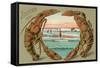 Souvenir from ... Lobsters-null-Framed Stretched Canvas