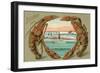 Souvenir from ... Lobsters-null-Framed Art Print