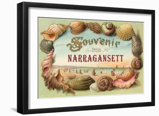 Souvenir from Narragansett, Rhode Island-null-Framed Art Print