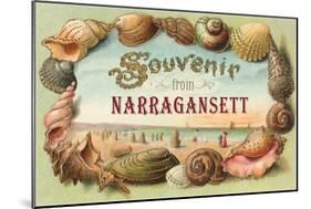 Souvenir from Narragansett, Rhode Island-null-Mounted Art Print