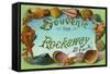 Souvenir from Rockaway Beach, Long Island, New York-null-Framed Stretched Canvas