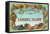 Souvenir from Sanibel Island-null-Framed Stretched Canvas