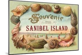 Souvenir from Sanibel Island-null-Mounted Art Print