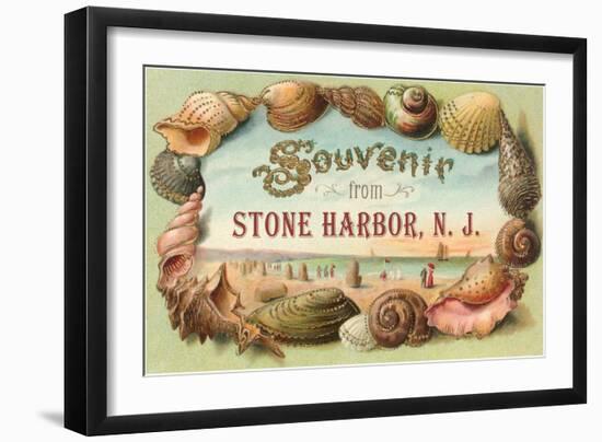 Souvenir from Stone Harbor, New Jersey-null-Framed Art Print