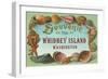 Souvenir from Whidbey Island, Washington-null-Framed Art Print