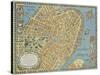 Souvenir Map of Boston-David Pollack-Stretched Canvas