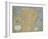 Souvenir Map of Boston-David Pollack-Framed Giclee Print