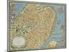 Souvenir Map of Boston-David Pollack-Mounted Giclee Print