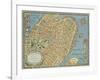 Souvenir Map of Boston-David Pollack-Framed Giclee Print