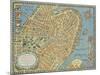 Souvenir Map of Boston-David Pollack-Mounted Giclee Print
