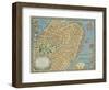 Souvenir Map of Boston-David Pollack-Framed Giclee Print