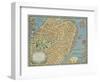 Souvenir Map of Boston-David Pollack-Framed Giclee Print