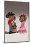 Souvenir miniature figures of Spanish musicians and dancers, Madrid, Spain-null-Mounted Photographic Print