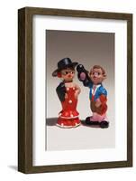 Souvenir miniature figurines of Spanish dancer and matador, Madrid, Spain-null-Framed Photographic Print