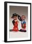 Souvenir miniature figurines of Spanish dancer and matador, Madrid, Spain-null-Framed Photographic Print