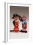 Souvenir miniature figurines of Spanish dancer and matador, Madrid, Spain-null-Framed Photographic Print