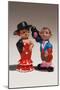 Souvenir miniature figurines of Spanish dancer and matador, Madrid, Spain-null-Mounted Photographic Print