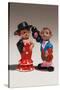 Souvenir miniature figurines of Spanish dancer and matador, Madrid, Spain-null-Stretched Canvas