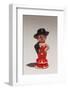 Souvenir miniature figurines of Spanish dancer, Madrid, Spain-null-Framed Photographic Print