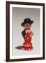 Souvenir miniature figurines of Spanish dancer, Madrid, Spain-null-Framed Photographic Print