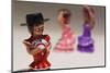 Souvenir miniature figurines of Spanish dancers, Madrid, Spain-null-Mounted Photographic Print