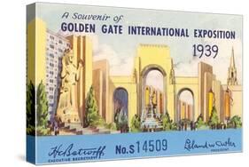 Souvenir of International Exposition, San Francisco, California-null-Stretched Canvas