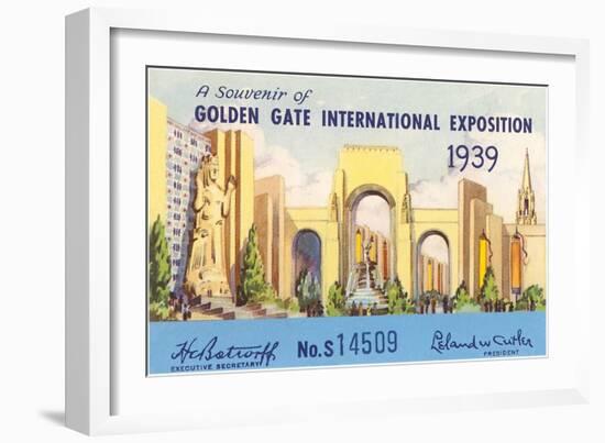 Souvenir of International Exposition, San Francisco, California-null-Framed Art Print