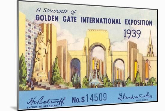 Souvenir of International Exposition, San Francisco, California-null-Mounted Art Print