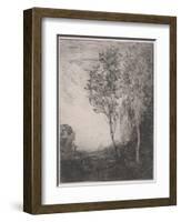 Souvenir of Italy (Souvenir D'italie), 1866 (Etching)-Jean Baptiste Camille Corot-Framed Giclee Print