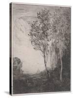 Souvenir of Italy (Souvenir D'italie), 1866 (Etching)-Jean Baptiste Camille Corot-Stretched Canvas